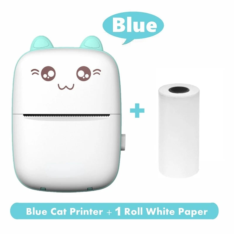 Mini Printer Portable Sticker Printer Mini Thermal Printer Compatible for Journal, Memo, Photo, Print Pod Gifts for Girls Kids