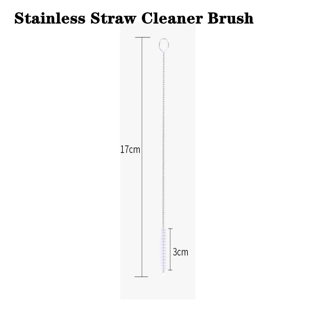 Reusable Telescopic Straw 304 Stainless Steel Metal Straw with Cleaning Brush Portable Drinking Straw Set for Travel with Case