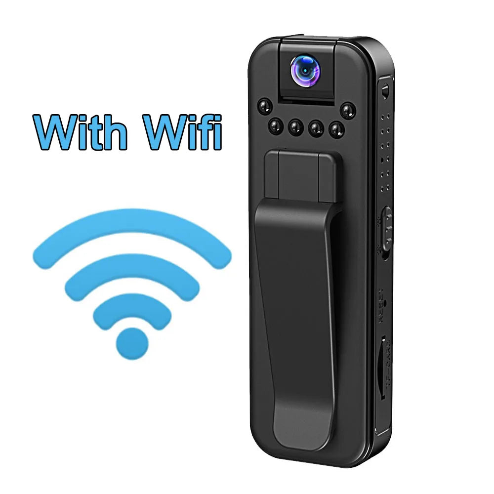 With Wifi 1080P Body Mini Camera Portable Small Digital Video Recorder Police Bodycam Infrared Night Vision Miniature Camcorder