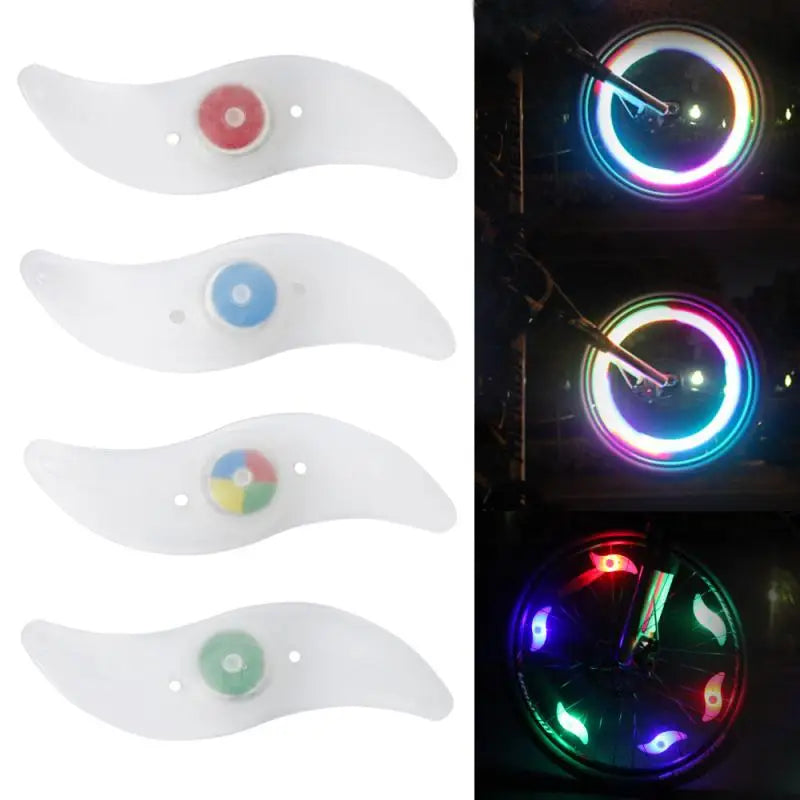 3 Lighting Mode LED Neon Bicycle Wheel Spoke Light Waterproof Color Bike Safety Warning Light Cycling Lamp Bicycle Accessories