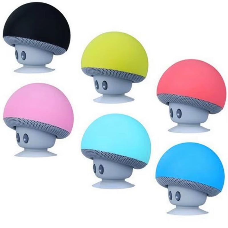 Trending 2025 New Electronics Cheap Waterproof Bass Mini Party Speaker Suction Cup Wireless Soundbar Mushroom Portable Speakers